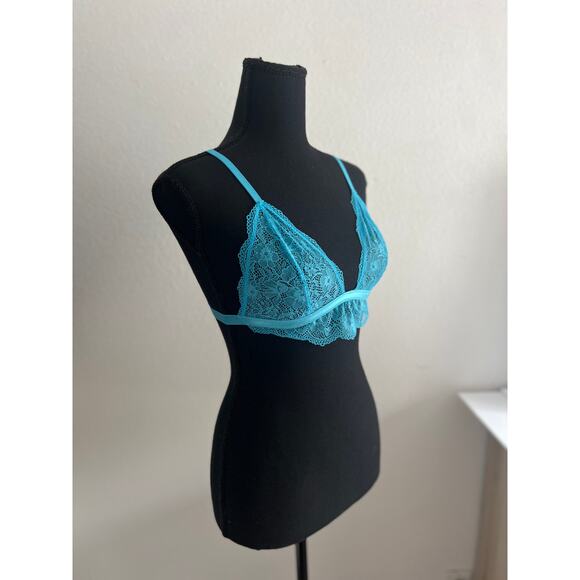 Intimately Free People Scalloped Lace Triangle Unlined Bra Bralette xs - Picture 7 of 10